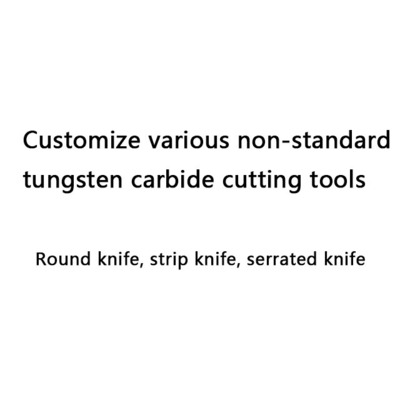 Paketleme makineleri için tırmıklı bıçak bıçağı Özel Çeşitli Standart Olmayan Çimento Tungsten Karbid Endüstriyel Kesme Araçları