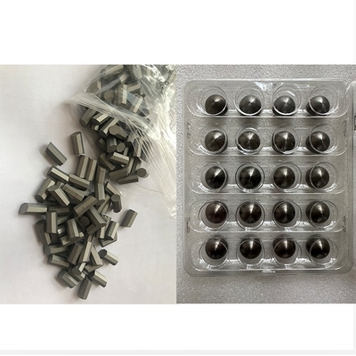 YG8 YG9 YG11 Sınıf Özel Çimentolu Tungsten Karbür Alaşımlı Silindirik Şerit Dişler Petrol ve Doğalgaz Endüstrisi Yağ Sondaj Ucu için