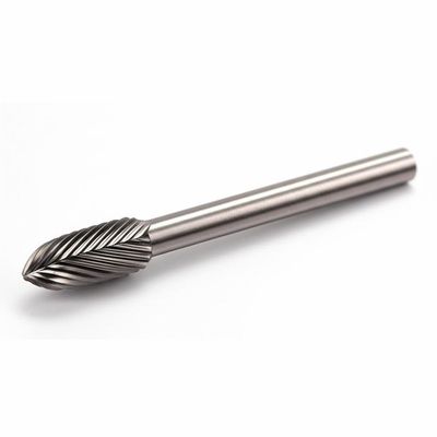 6mm Tip A Sa Tungsten Karbür Döner Dosya 1/8 Uzun Şaft Tek Çift Kesim