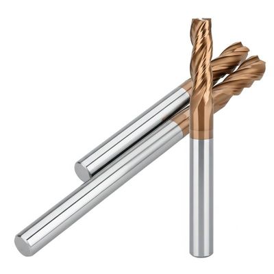 CNC Tungsten Karbür Parmak Freze 2mm 12mm 6mm 200 mm 6 Yuvarlak Uçlu Bilyalı Uçlu Frezeler