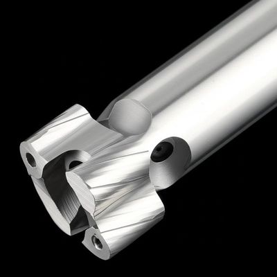 Hrc 45 Ters Kanallı Karbür Bitirme End Mill Kesiciler 40mm 16mm Şaft Tipi