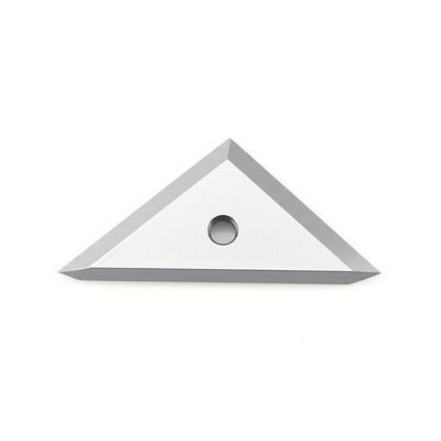 Özel Çimentolu Tungsten Karbür Alaşımlı Üçgen Tek Delikli Konumlandırma Bıçağı Kumaş Film Kesme Endüstriyel Makine Bıçağı