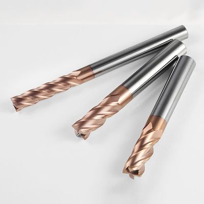 CHISEL TAKIM ÇELİĞİ ve CNC Makineleri için Yonga Oluklu ve 55 Derecelik Düz Kesme Kenarlı 4-Oluklu Tungsten Karbür Parmak Freze