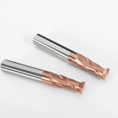 CNC Flat-Bottom Tungsten Carbide End Mill with Two Flutes and 55 Degree Keyway Cutter for Steel Featuring nACo4 Coating (NACo4 kaplamasına sahip çelik için iki flüt ve 55 derece anahtar kesicisi ile düz tabanlı volfram karbür son değirmen)