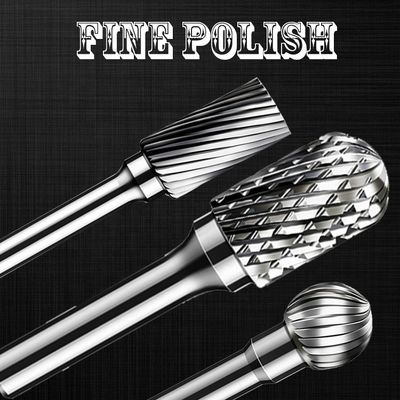 12 Pens Tekli Çift Kesimli Karbür Döner Çapak Eğesi Döner Şekil B Tipi