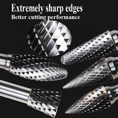 Ahşap Küre İçbükey Kesici için 3mm 6mm Tungsten Çelik Yg8 Karbür Döner Çapak