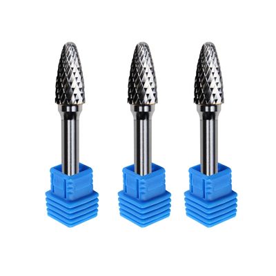 Se Oval Yumurta C1225 6mm Döner Alev Şekli Döner Tungsten Karbür Çapaklar 8mm