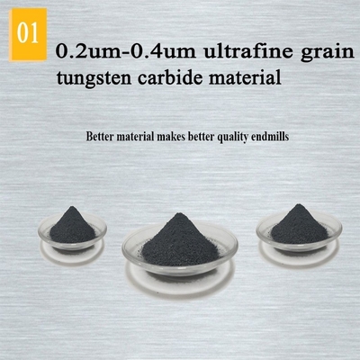 4 Flüt Tungsten Karbür Parmak Freze